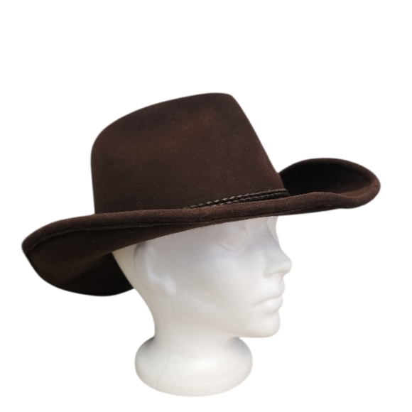 Canadian Leather Other - Canadian Leather Wool Waterproof Brown Western Cowboy Hat Men's